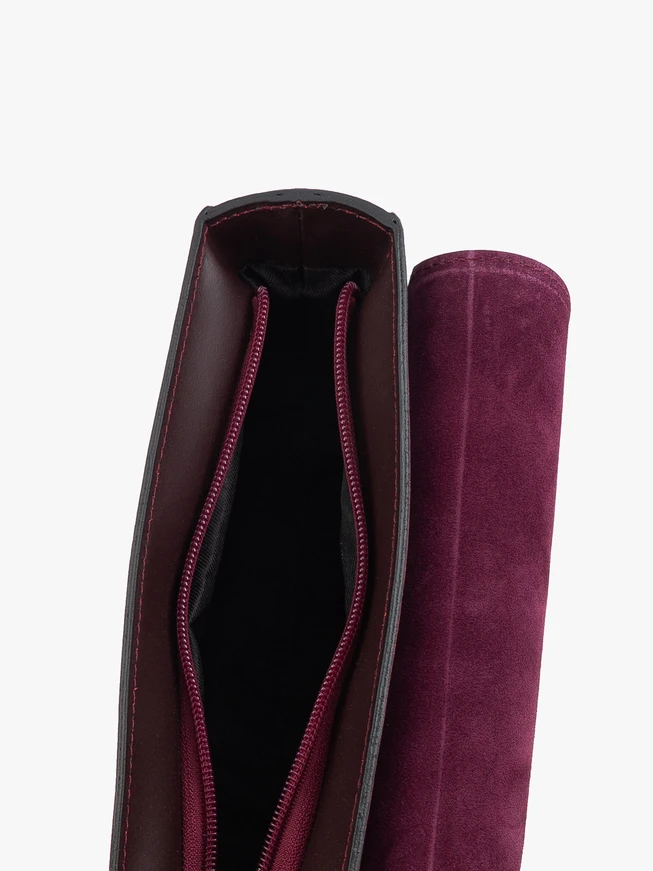 Maroon elegante Kette Handtasche