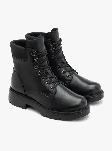 Black Women's Boots 4 cm RKO, Fleece Lined