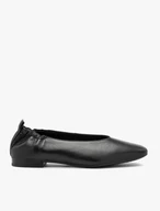 Schwarze Ballerinas mit quadratischer Zehe