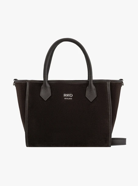 Chocolate women's large elegant handbag