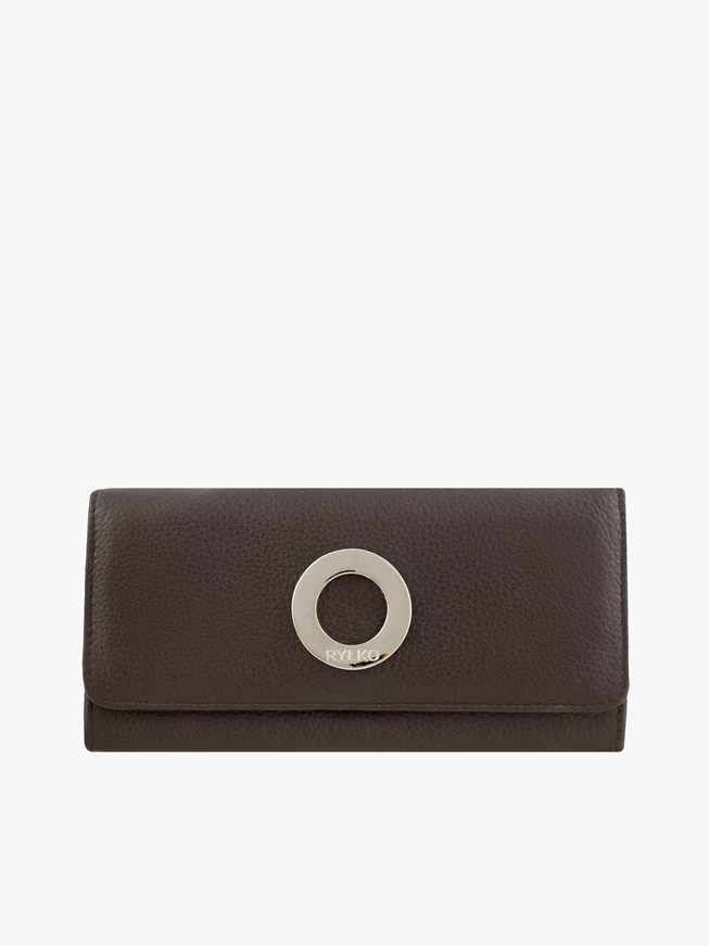 Dark brown leather women’s wallet