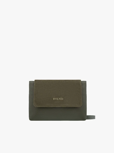 Kleine Handtasche in Olive