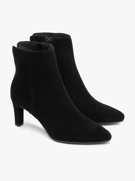 Stöckelschuhe aus schwarzem Velours