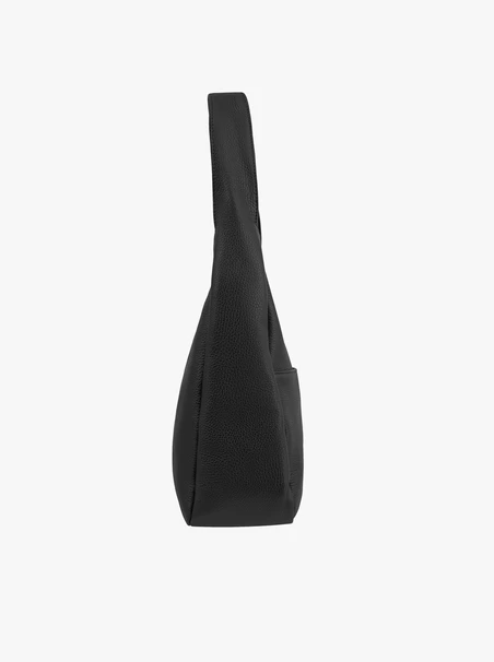 Black leather hobo bag RKO