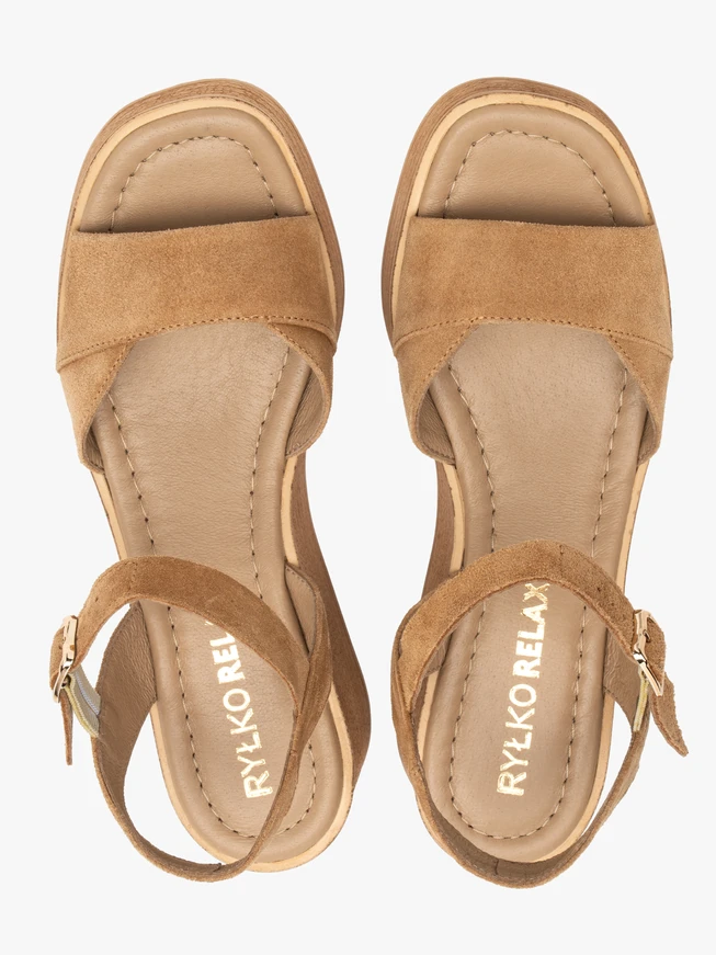 Rote Damen-Sandalen