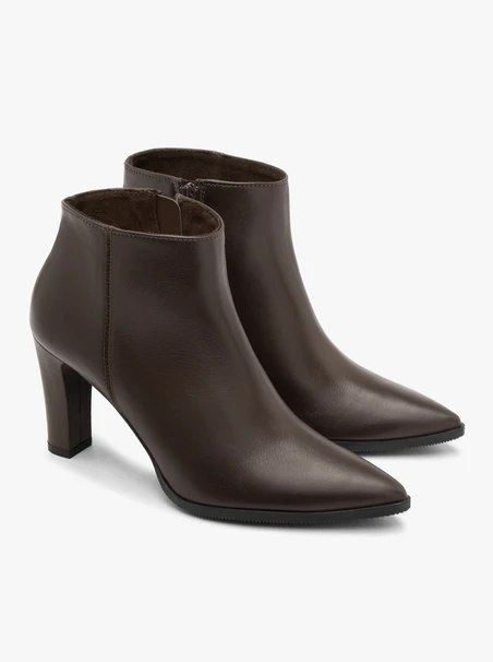 Dunkelbraune Stiletto-Stiefel