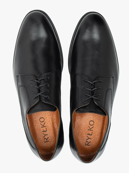 Schwarze Schnürhalbschuhe