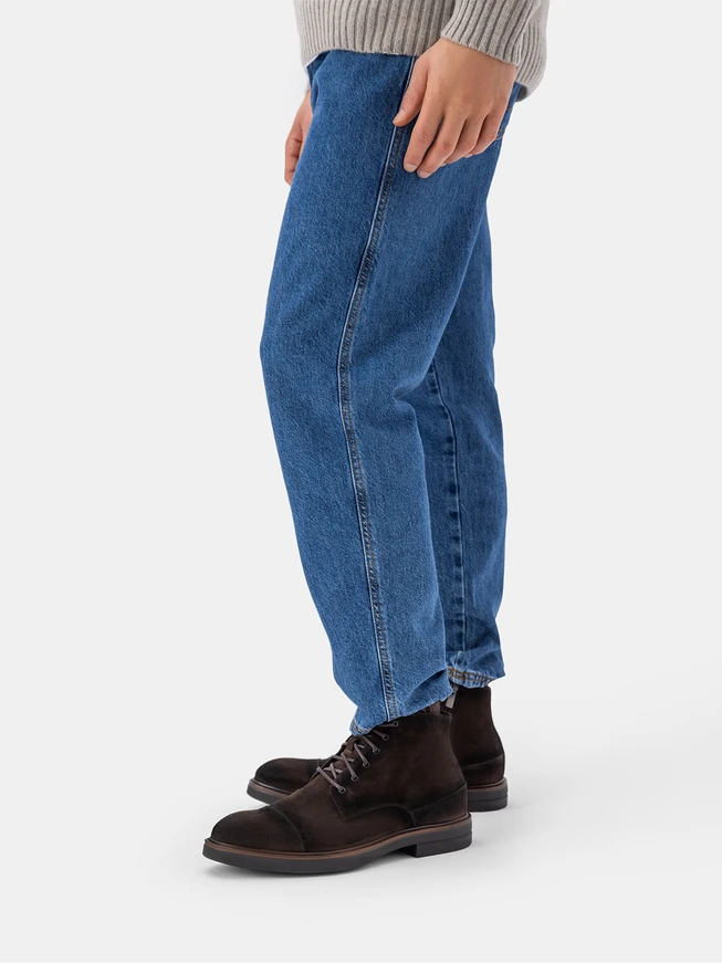 Dunkelbraune Velourslederstiefel