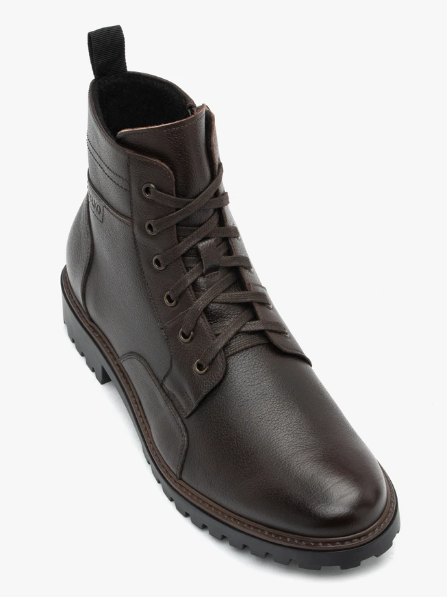 Braune Vollnarbenlederstiefel
