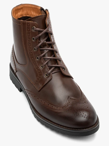 Brown Leather Men's Boots