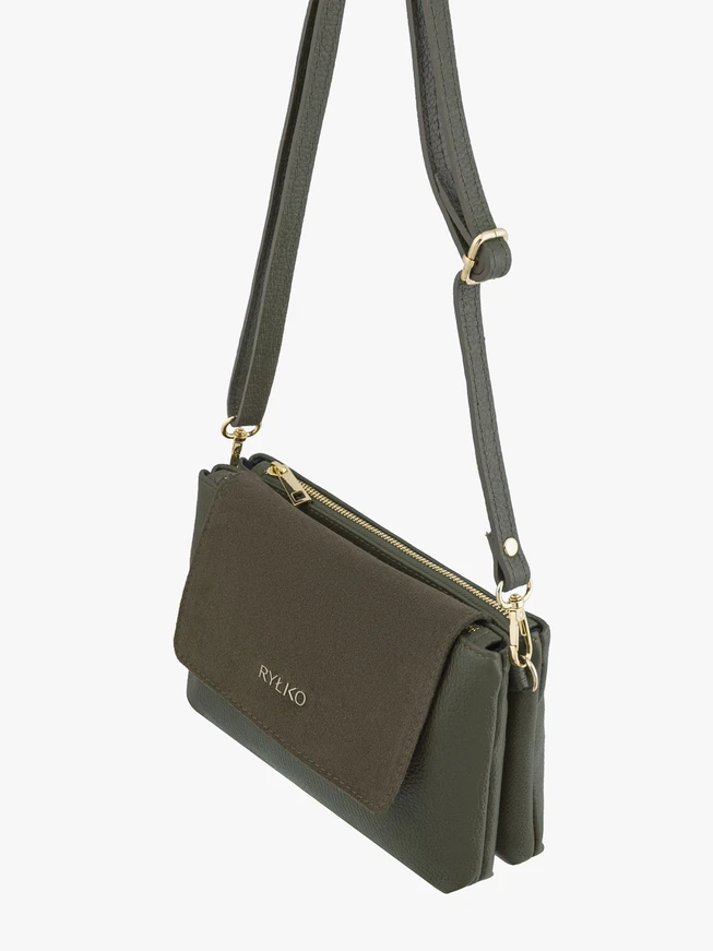 Kleine Handtasche in Olive