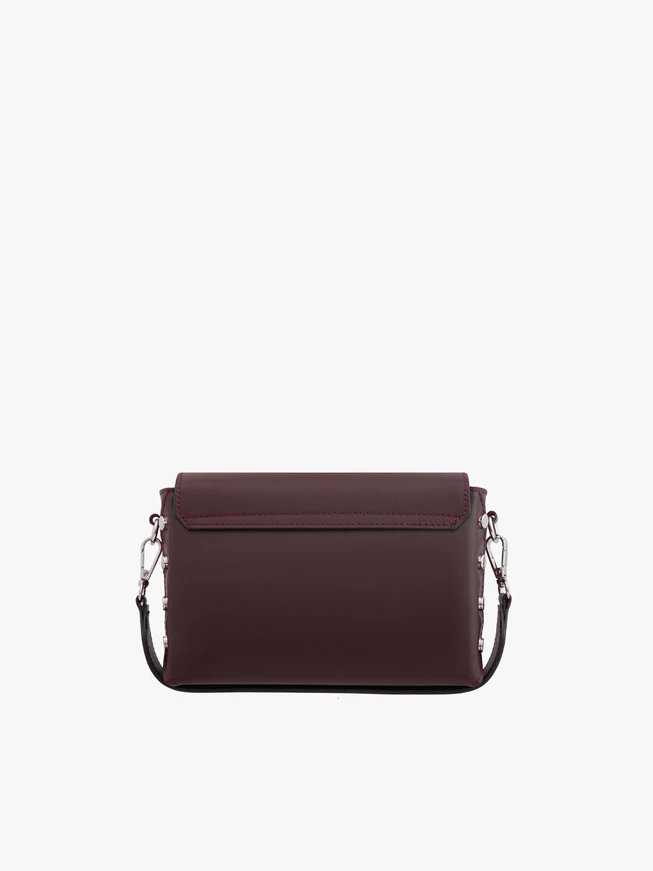 Maroon elegante Kette Handtasche