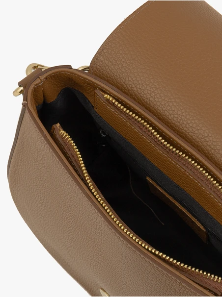 Handtasche aus Erzleder und Velours
