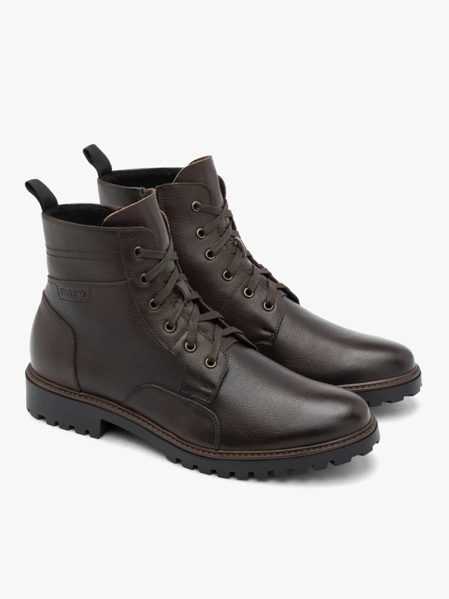 Braune Vollnarbenlederstiefel