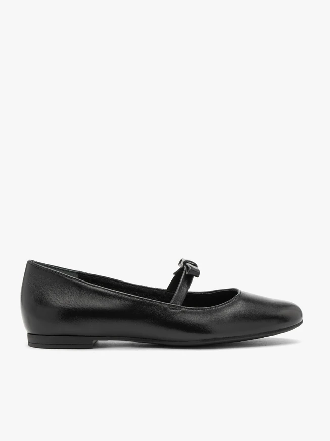 Black Retro Ballet Flats