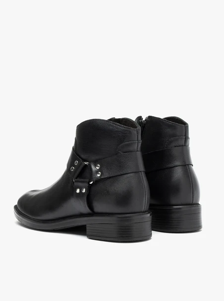 Schwarze Biker-Stiefel