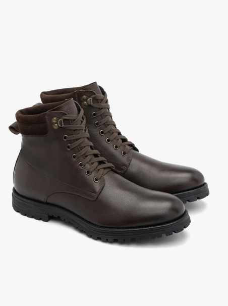 Dunkelbraune Freizeitstiefel