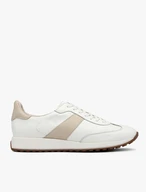 Weiß-beige Damen Sport Halbschuhe
