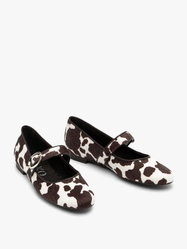 Damen-Ballerinas aus Kuhfladen