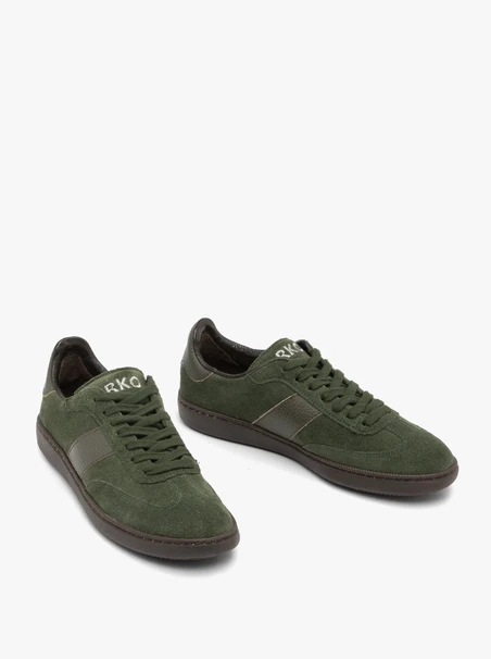 Grüne Freizeithalbschuhe