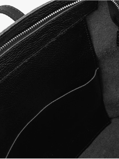 Large black women’s shopper bag