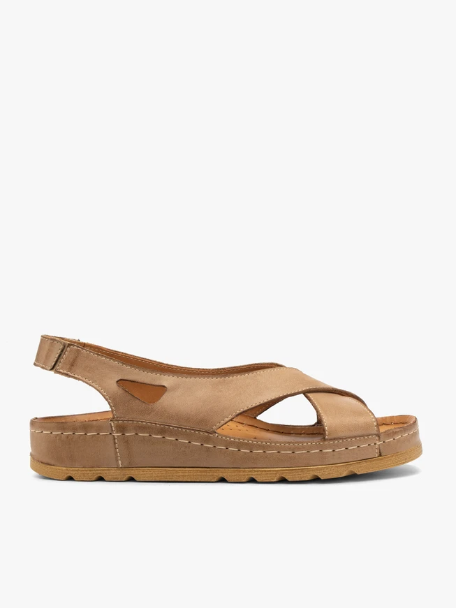 Beige Damen-Sandalen
