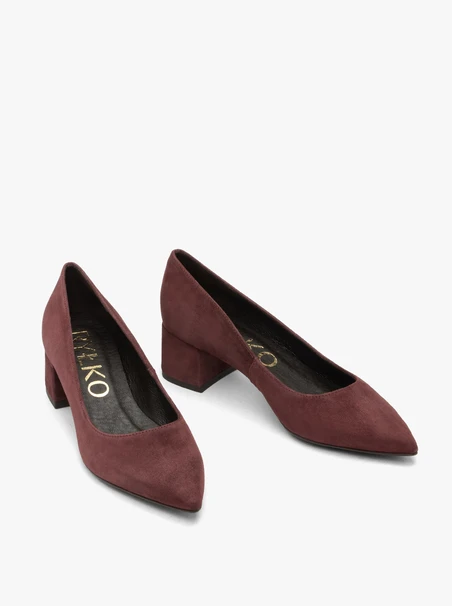 Kastanienbraune Stiletto-Pumps