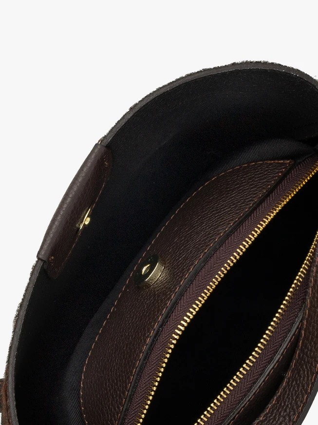 Handtasche für Frauen aus Kuhflicken