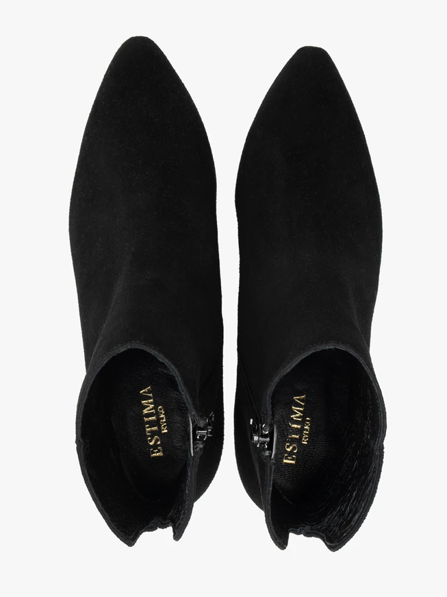 Stöckelschuhe aus schwarzem Velours