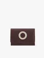 Portemonnaie aus kastanienbraunem Leder