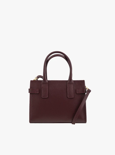 Elegant burgundy box bag