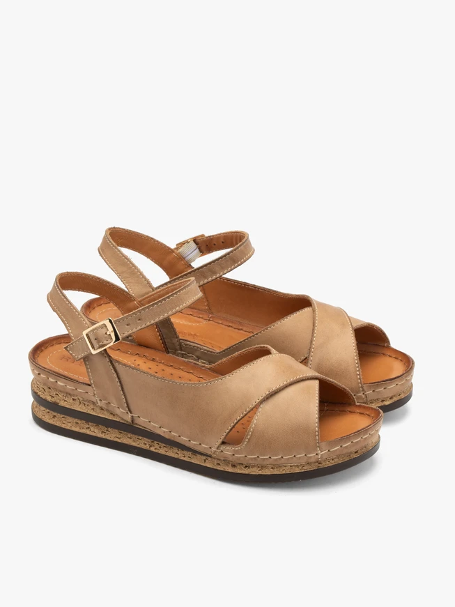 Beige women’s platform sandals (duplicate)