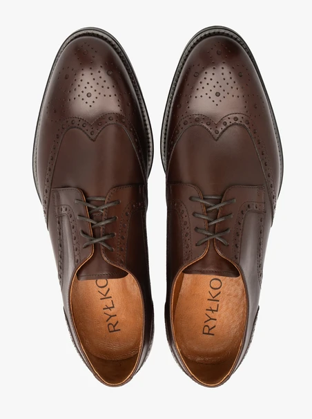 Braune Premium-Halbschuhe für Männer
