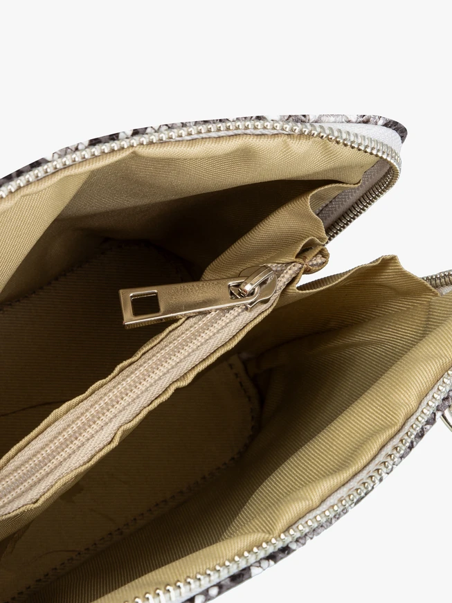 Kleine Handtasche mit Schlangenhautdruck