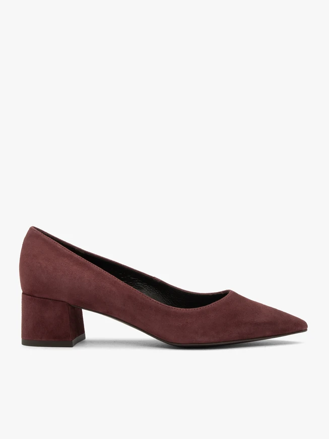 Kastanienbraune Stiletto-Pumps