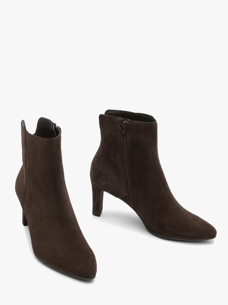 Dunkelbraune Stiletto-Stiefel