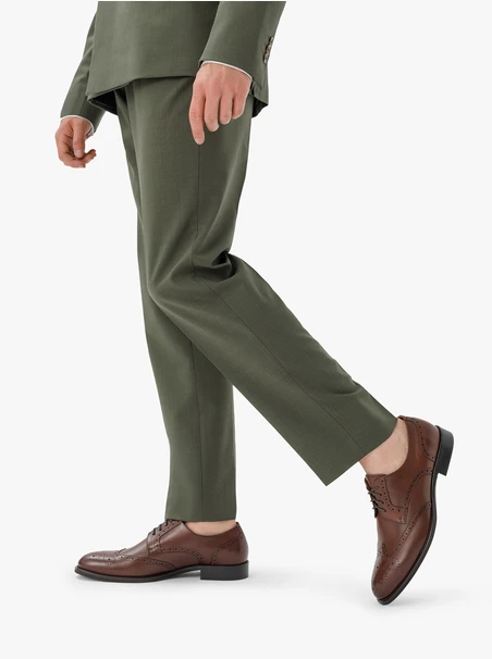Braune Premium-Halbschuhe für Männer