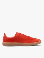 Rote Veloursleder-Sporthalbschuhe