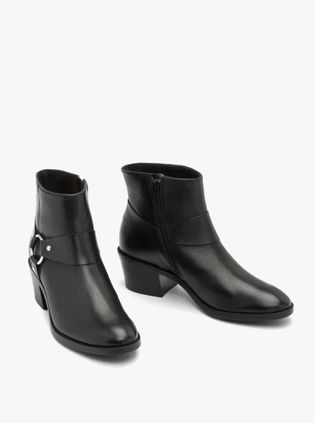 Schwarze Biker-Stiefel