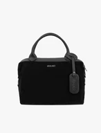 Schwarzer Leder Shopper
