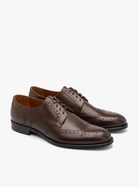 Braune Premium-Halbschuhe für Männer