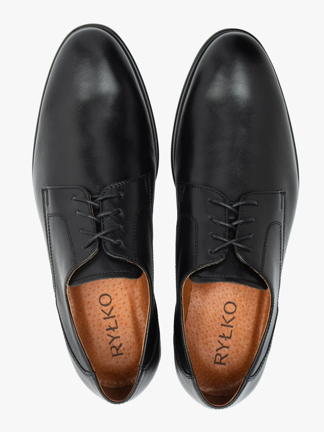 Schwarze Schnürhalbschuhe