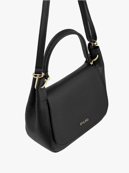 Schwarze elegante mittlere Handtasche