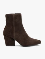 Stöckelschuhe aus braunem Velours