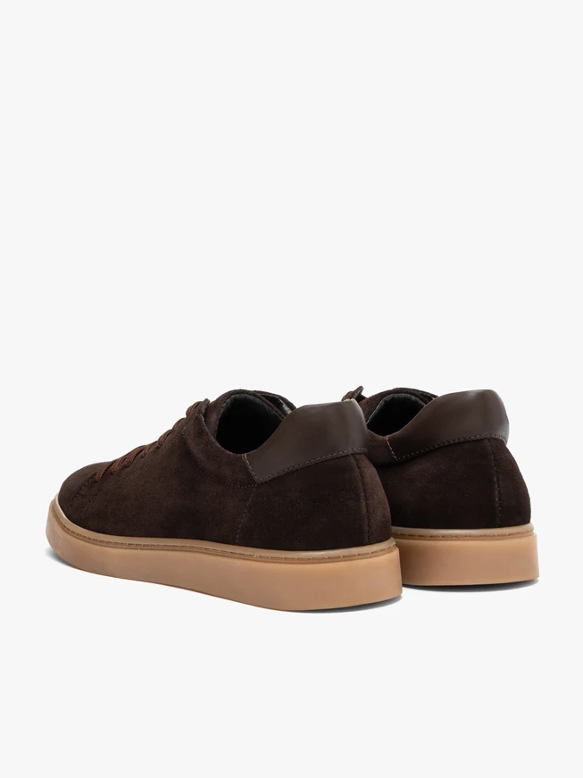 Dunkelbraune Herren Sporthalbschuhe
