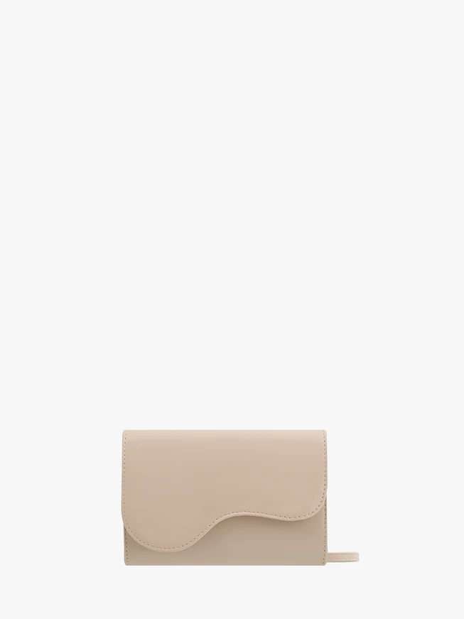 Beigefarbene Damen-Clutch-Tasche