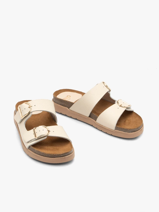 Cremefarbene Damen-Flip-Flops