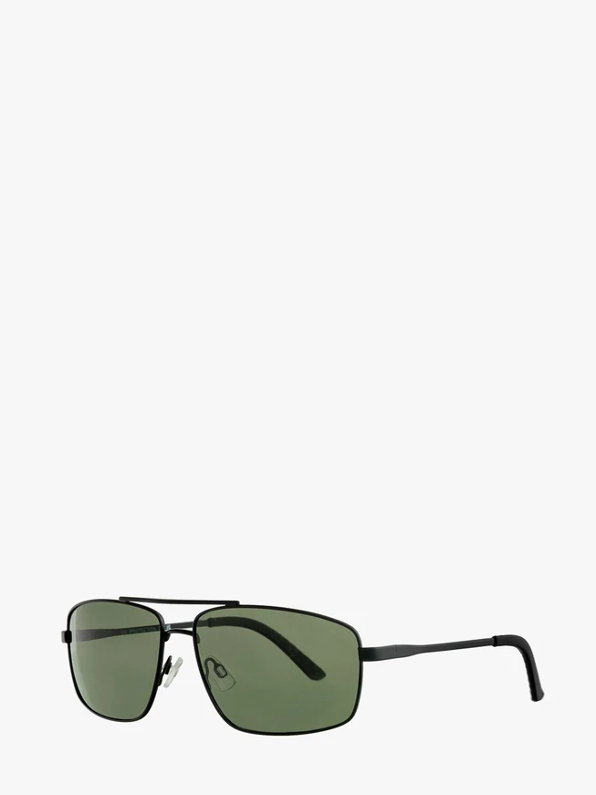 Schwarze Sonnenbrille mit Metallrahmen