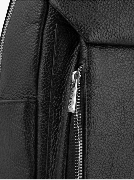 Schwarzer Damen-Rucksack aus Leder