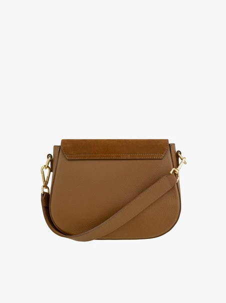 Handtasche aus Erzleder und Velours